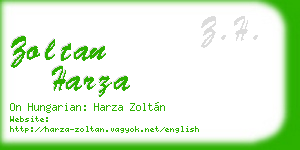 zoltan harza business card
