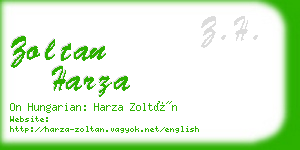 zoltan harza business card